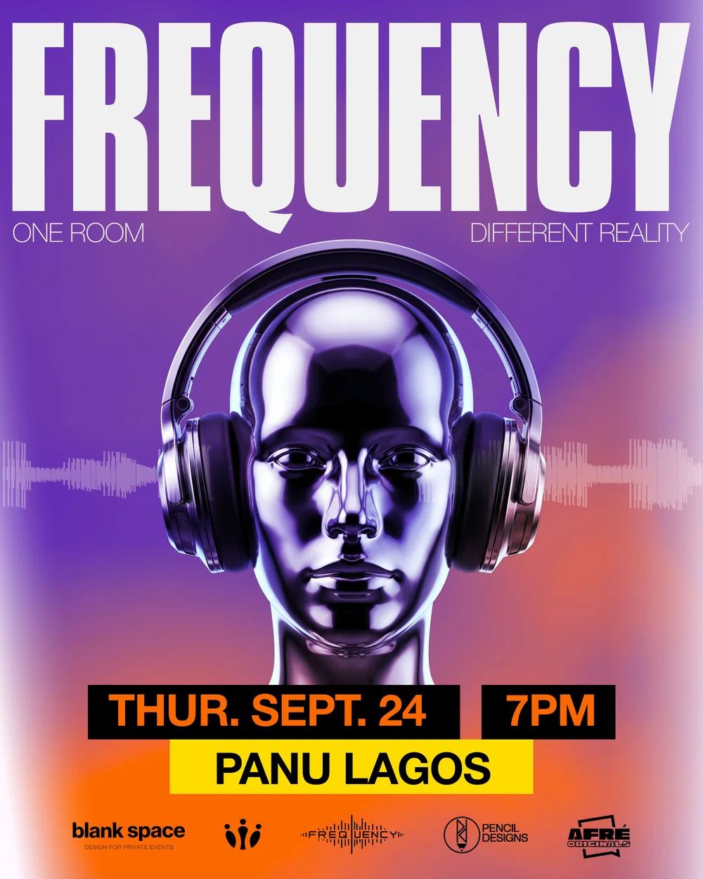 Frequency event flyer